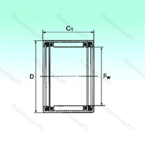 Подшипник игольчатый радиальный HK 1516 2RS от производителя  NBS