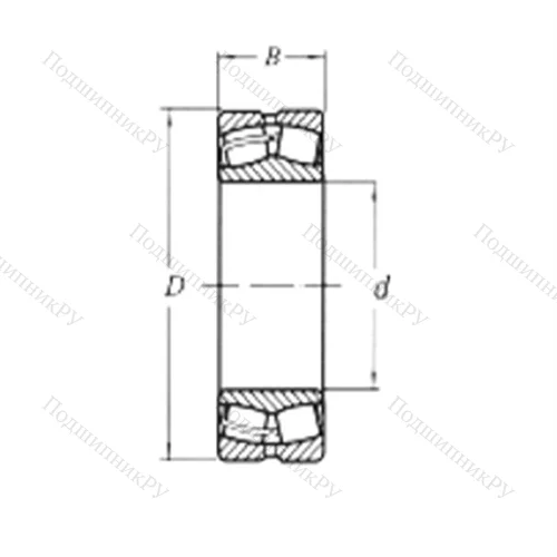 Подшипник роликовый радиальный самоцентрирующийся 23022MW 33