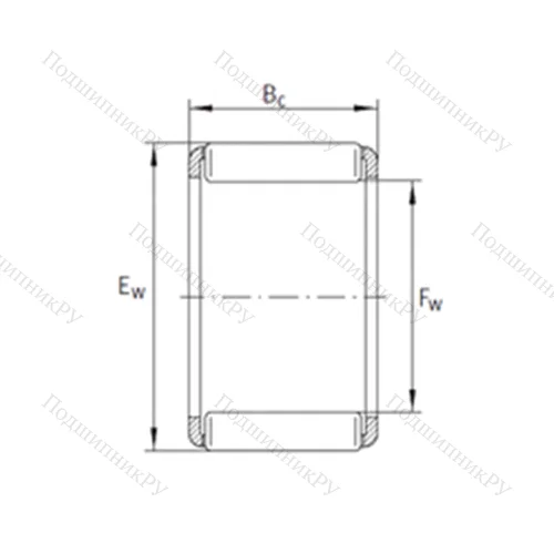 Подшипник игольчатый радиальный KZK 22x28x16