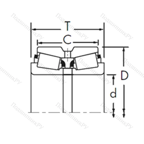 Подшипник роликовый радиально-упорный HM 231148/HM 231111CD+HM 231149XB от производителя  TIMKEN