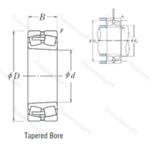 Подшипник роликовый радиальный самоцентрирующийся 24084CAK 30E 4