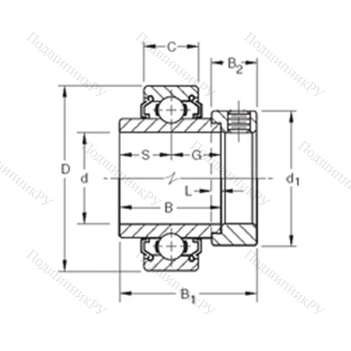 Подшипник шариковый радиальный 1103KLL