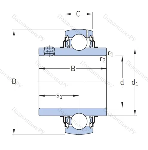 Корпусный подшипник YAR 205-2F в Казани