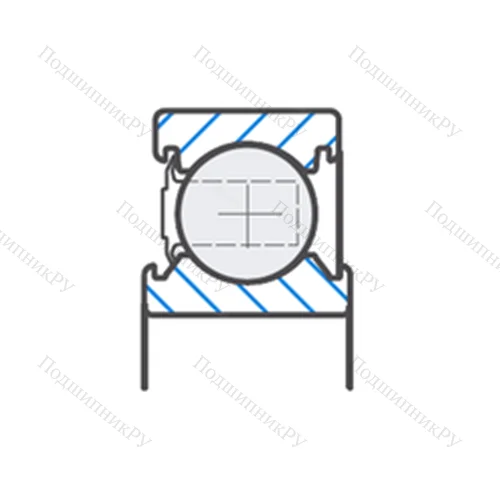 Подшипник шариковый радиальный AB 12458S 06