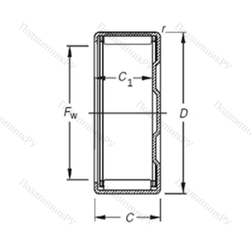 Подшипник игольчатый радиальный BK 1514RS от производителя  TIMKEN