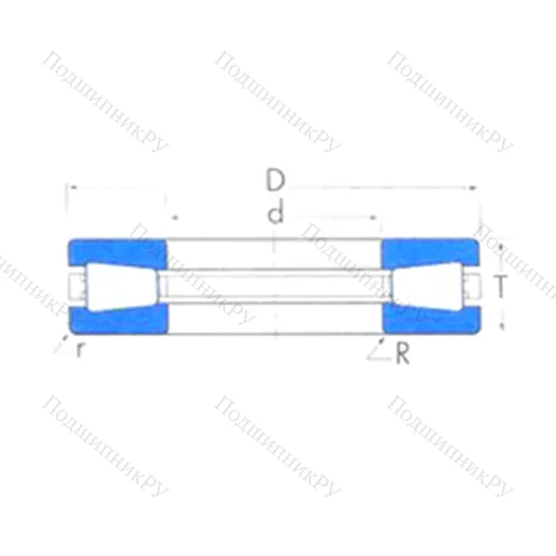 Подшипник роликовый упорный T 1115 от производителя  TIMKEN