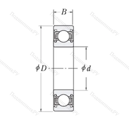 Подшипник шариковый радиальный KLNJ 3/8-2RS от производителя  RHP