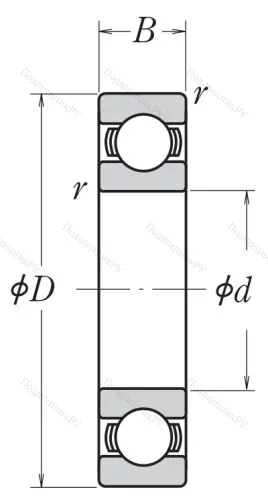 Однорядный шариковый подшипник 6226 C 3 от производителя  KOYO