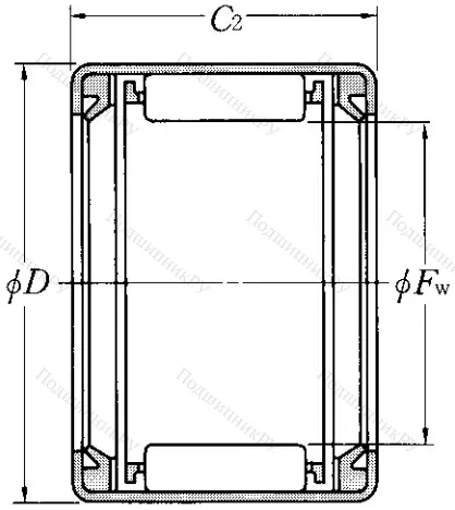 Игольчатый подшипник HK 1216 LL от производителя  NTN Игольчатый подшипник HK 1216 LL от производителя  NTN