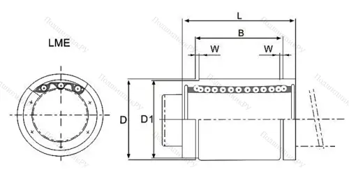 Подшипник LM 25 UU в Казани