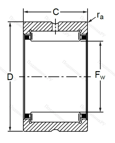 Подшипник RNA 4908 (4254908 K ГОСТ) в Казани