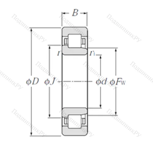 Подшипник роликовый радиальный NJ 2314
