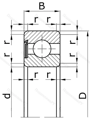 Шариковый однорядный подшипник 60314 (6314 Z) в Казани