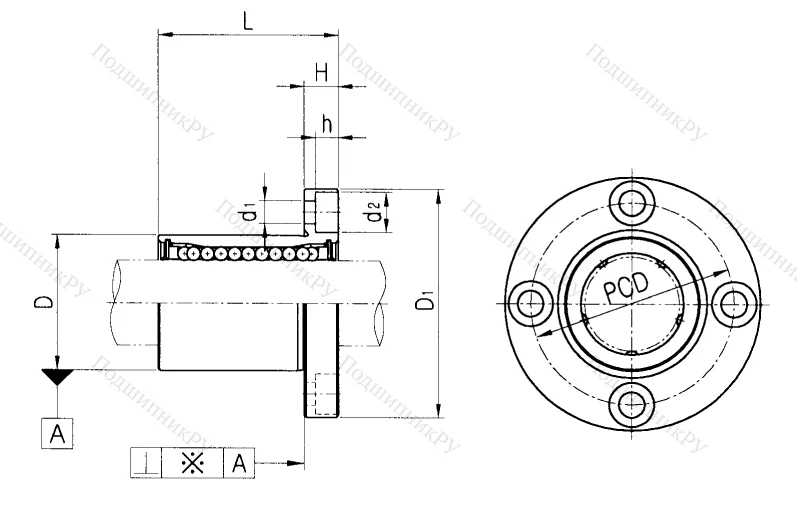 Подшипник LMF 6 UU в Казани
