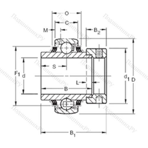 Подшипник шариковый радиальный GE 45KPPB 4