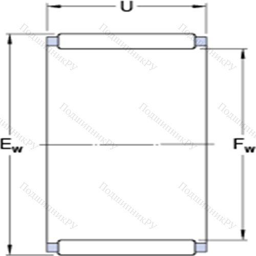 Игольчатые роликоподшипники без колец K 8x11x10 TN