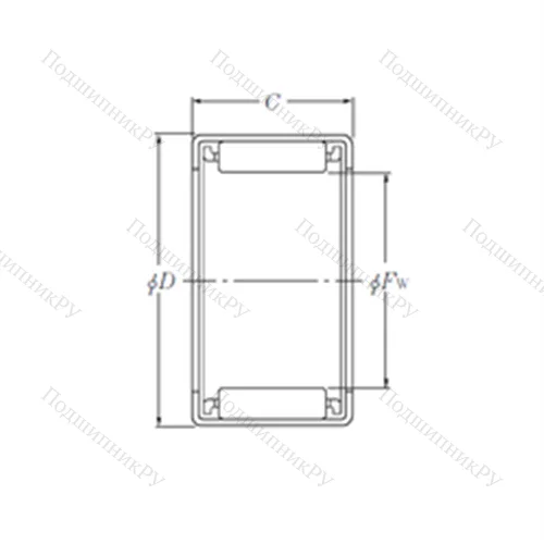 Подшипник игольчатый радиальный HMK 5020