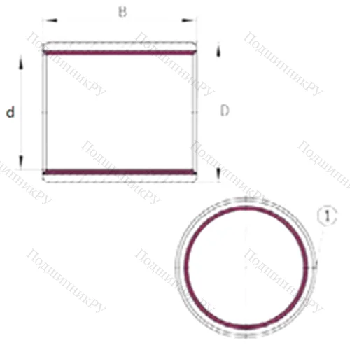 Подшипник скольжения EGB 11060-E 40 от производителя  INA Подшипник скольжения EGB 11060-E 40 от производителя  INA