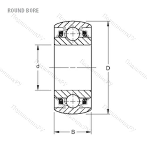 Подшипник шариковый радиальный W 209PPB 4