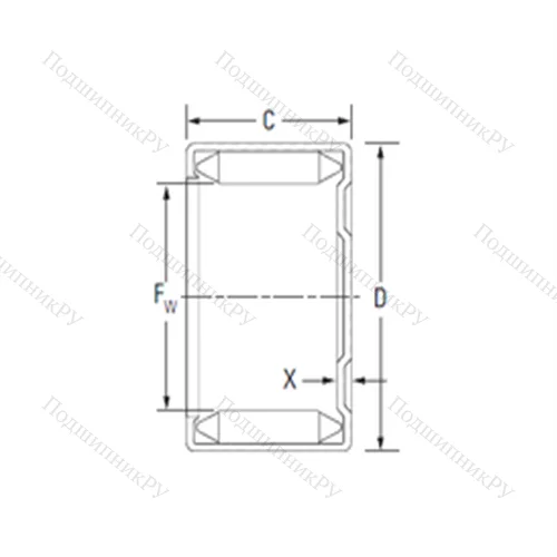 Подшипник игольчатый радиальный M 551