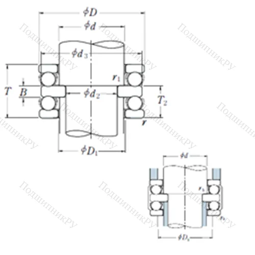 Подшипник шариковый упорный 52434X