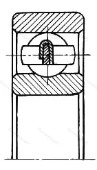 Модификация подшипника 5-340702П размер 15x35x6/7 от производителя  ГПЗ-4