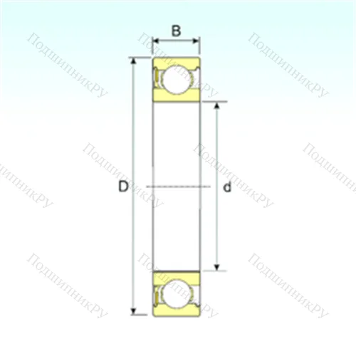 Подшипник шариковый радиальный 6012-RZ