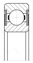 Подшипник  180206 (6206-2RS) размер 30x62x16