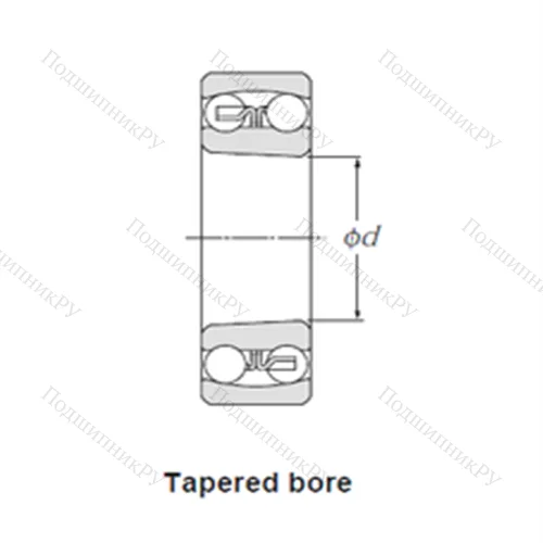 Подшипник шариковый радиальный самоцентрирующийся 2305KG 15