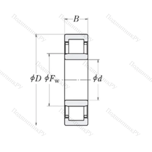 Подшипник роликовый радиальный MMRJ 4 от производителя  RHP