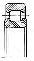 Модификация подшипника 592708М1 размер 40x77,5x23