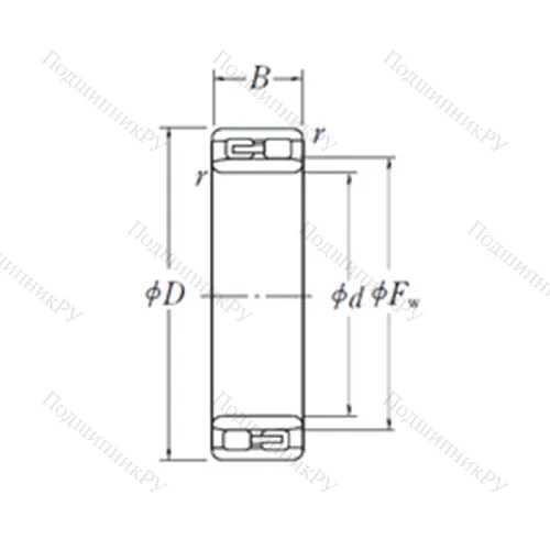 Подшипник роликовый радиальный NNU 4921