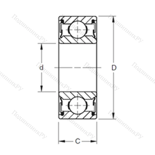 Подшипник шариковый радиальный 33PP 5
