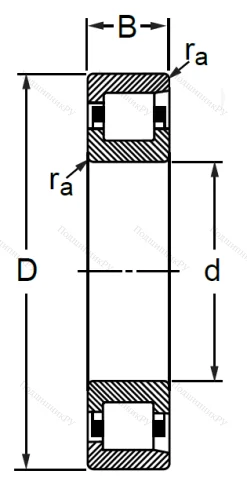 Цилиндрический роликовый подшипник 12212 (NF 212) в Казани