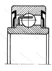 Модификация подшипника 6-280017С17 размер 7x19x6/8 от производителя  ГПЗ-4