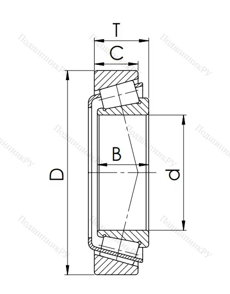 Конический роликовый подшипник 7526 (32226) GHK32VRTH8 в Казани