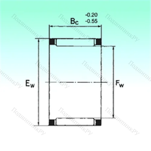 Подшипник игольчатый радиальный KZK 20x25x16