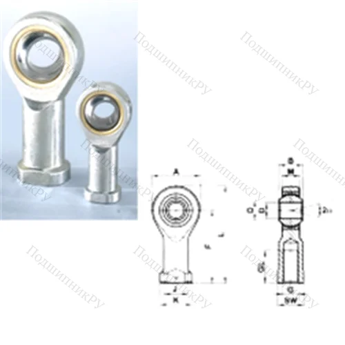 Подшипник скольжения сферический SIL 20T/K от производителя  CRAFT