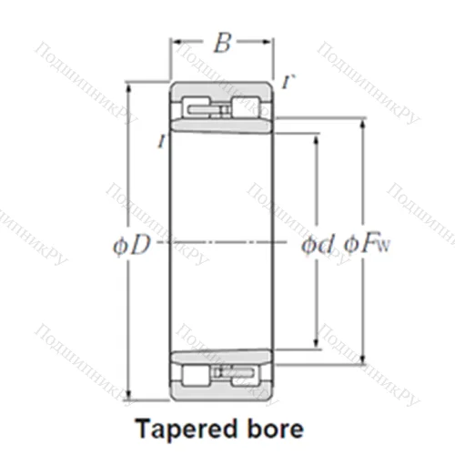 Подшипник роликовый радиальный NNU 4938K