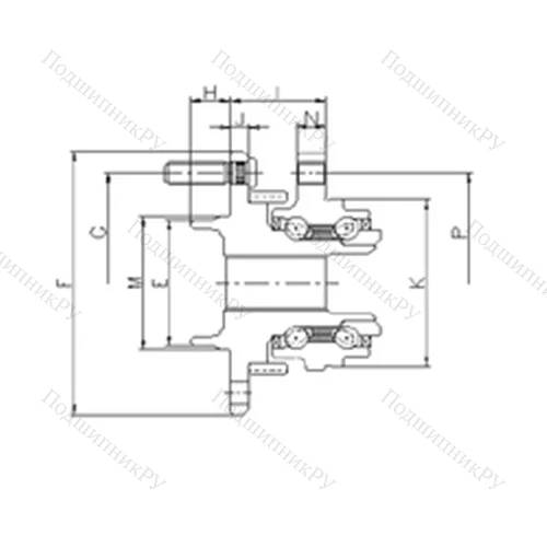 Подшипник шариковый радиально-упорный IJ 113012 от производителя  ILJIN