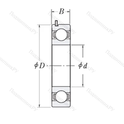 Подшипник шариковый радиальный 83A 072-9C 3