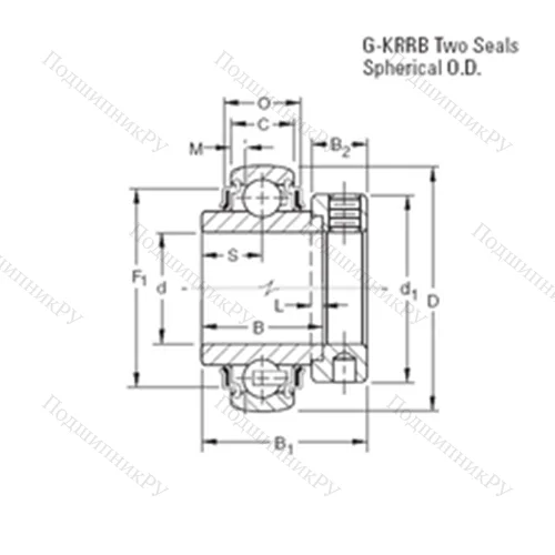 Подшипник шариковый радиальный GE 50KRRB