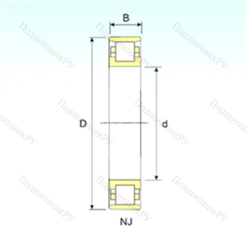 Подшипник роликовый радиальный N 28/1060 от производителя  ISB Подшипник роликовый радиальный N 28/1060 от производителя  ISB