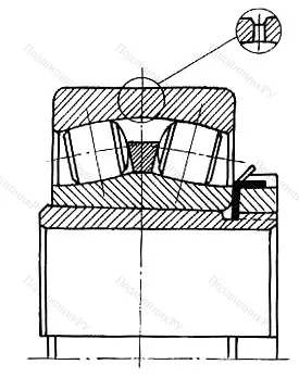 Подшипник  3353734 (23138K+H 3138) размер 170x320x104/141 от производителя  ГПЗ-11