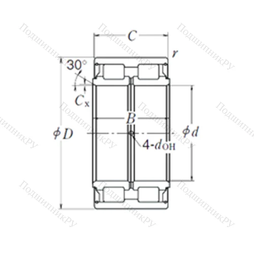 Подшипник роликовый радиальный RS-5036