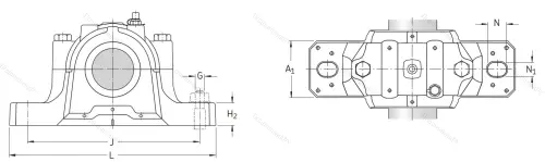 Подшипниковый корпус SNL 212 в Казани Подшипниковый корпус SNL 212 в Казани