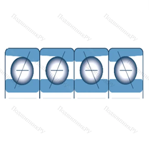 Подшипник шариковый радиально-упорный спаренный