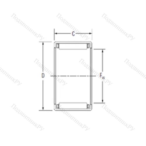 Подшипник игольчатый радиальный JH-1112