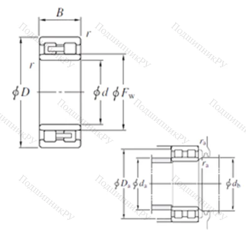 Подшипник роликовый радиальный 112DC 74170