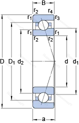 Подшипник 7020 ACE/HCP 4A в Казани